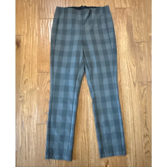 Rag & Bone Simone plaid charcoal stretch skinny pants size 8 - Picture 4 of 11